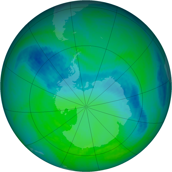 Ozone Map 2004-11-19